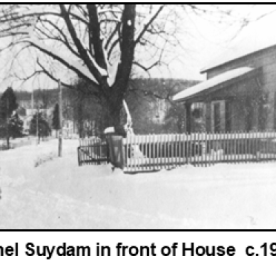 Ethel Suydam In Front Of House 1909